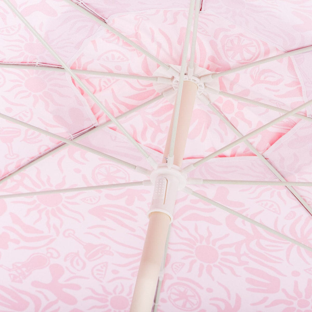 The Mañana Umbrella - Strawberry Daiquiri Tiki Mañana Umbrella Margaritaville by B&P Co. 