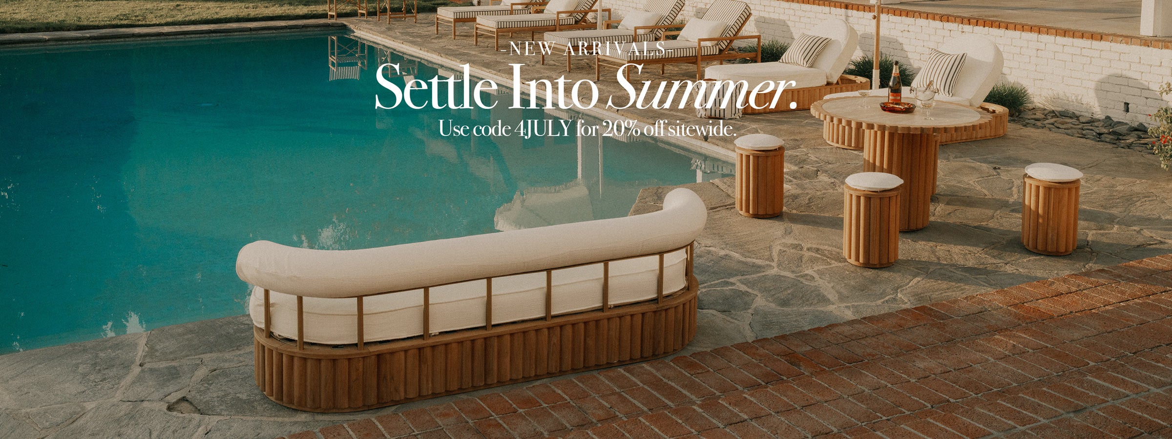 New Arrivals: Settle into Summer. Use code 4JULY for 20% off sitewide.