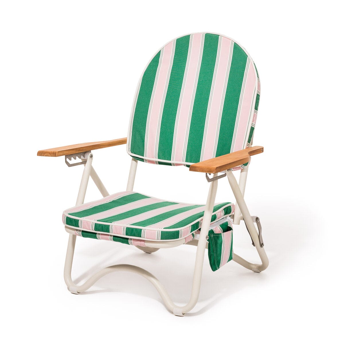 The Pam Chair - Bistro Green Stripe Pam Chair Business & Pleasure Co. 