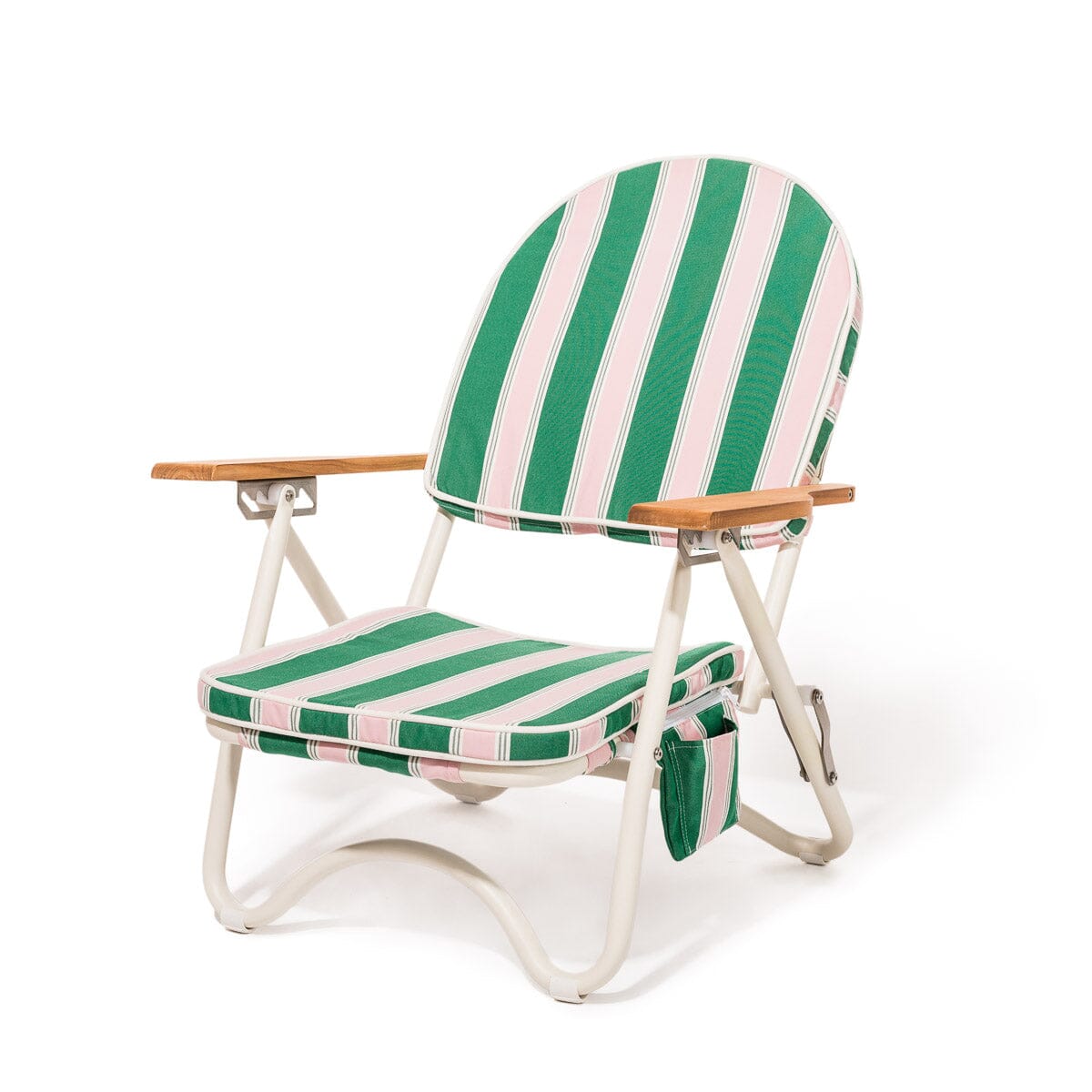 The Pam Chair - Bistro Green Stripe Pam Chair Business & Pleasure Co. 