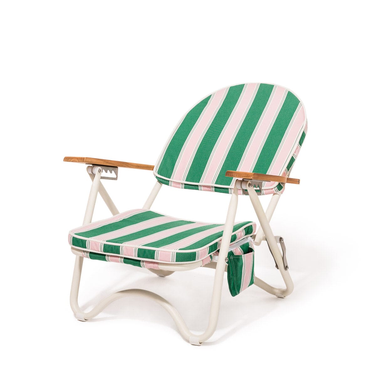 The Pam Chair - Bistro Green Stripe Pam Chair Business & Pleasure Co. 