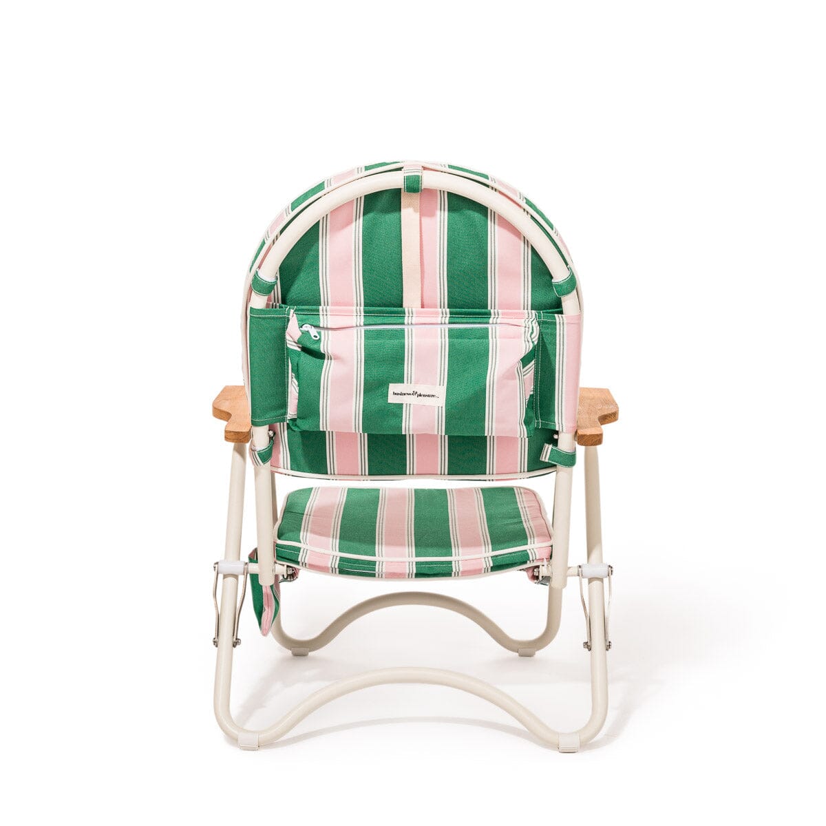 The Pam Chair - Bistro Green Stripe Pam Chair Business & Pleasure Co. 