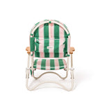 The Pam Chair - Bistro Green Stripe Pam Chair Business & Pleasure Co. 