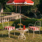 The Al Fresco Dining Chair Cushion - Crew Le Sirenuse Stripe Al Fresco Chair Cushion Business & Pleasure Co. 