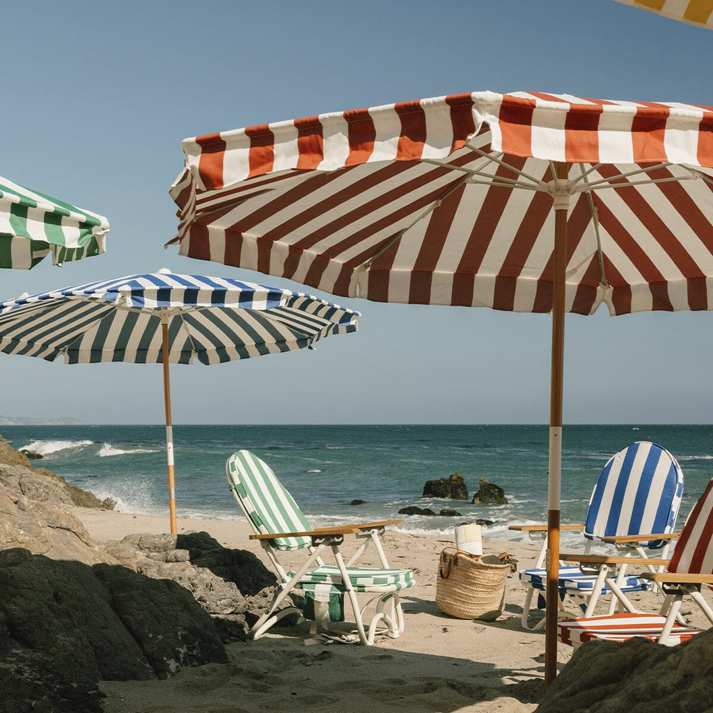The Amalfi Umbrella - Crew Mediterranean Blue Stripe Amalfi Umbrella Business & Pleasure Co. 