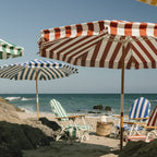 The Amalfi Umbrella - Crew Mediterranean Blue Stripe Amalfi Umbrella Business & Pleasure Co. 