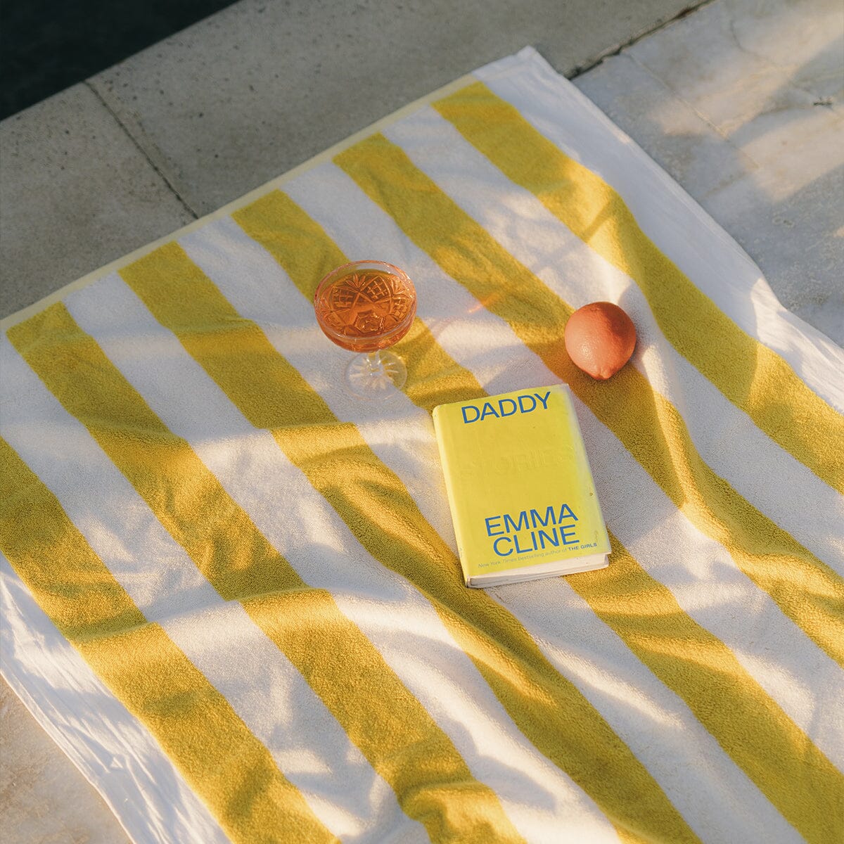 The Beach Towel - Crew Mimosa Yellow Stripe Beach Towel Business & Pleasure Co. 