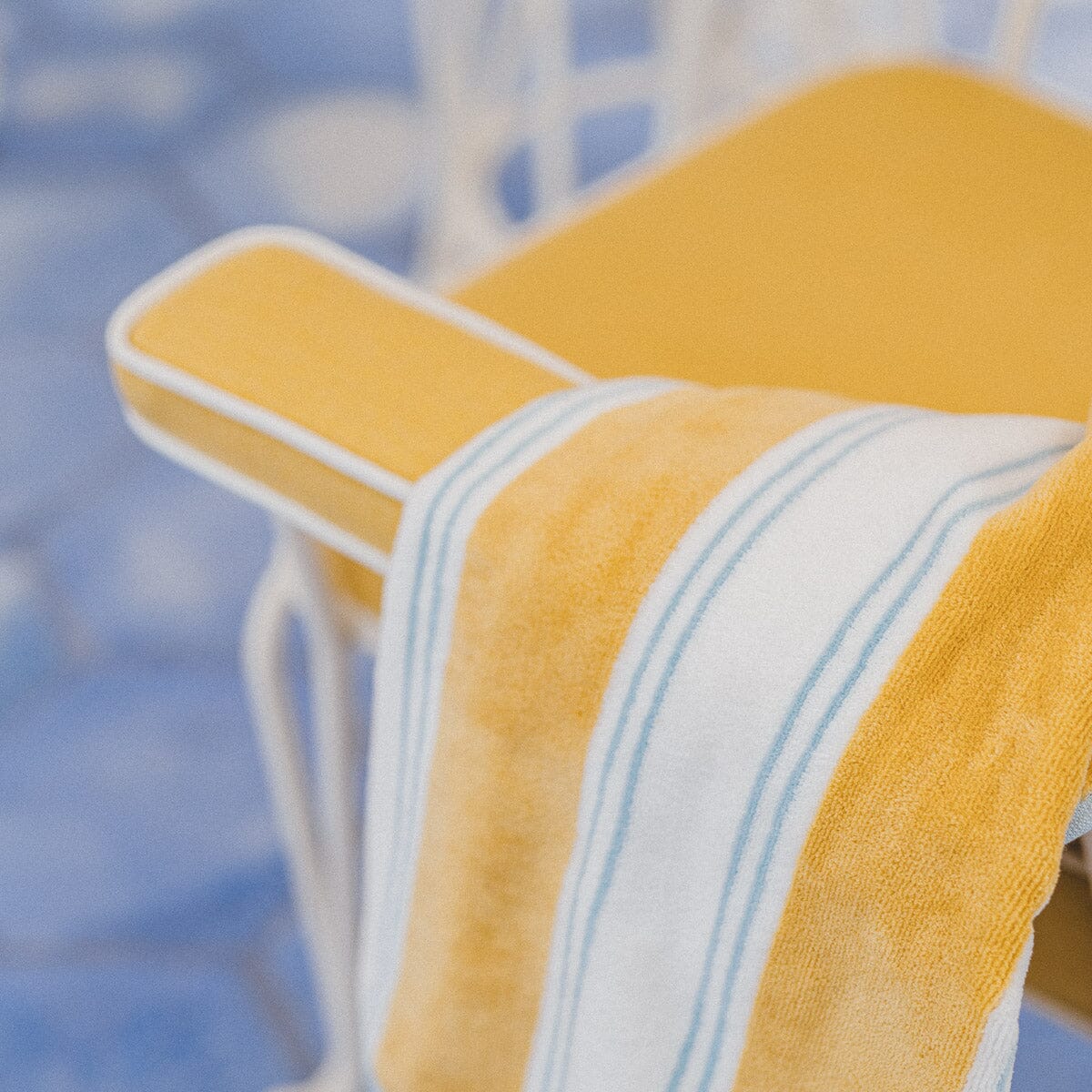 The Beach Towel - Tuuli Stripe Yellow Beach Towel Business & Pleasure Co. 