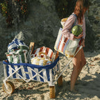 The Beach Cart - Crew Mediterranean Blue Stripe Beach Cart Business & Pleasure Co. 