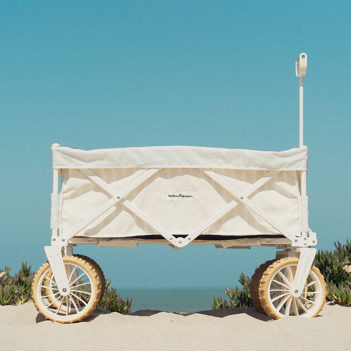 The Beach Cart - Monaco Natural Stripe Beach Cart Business & Pleasure Co 