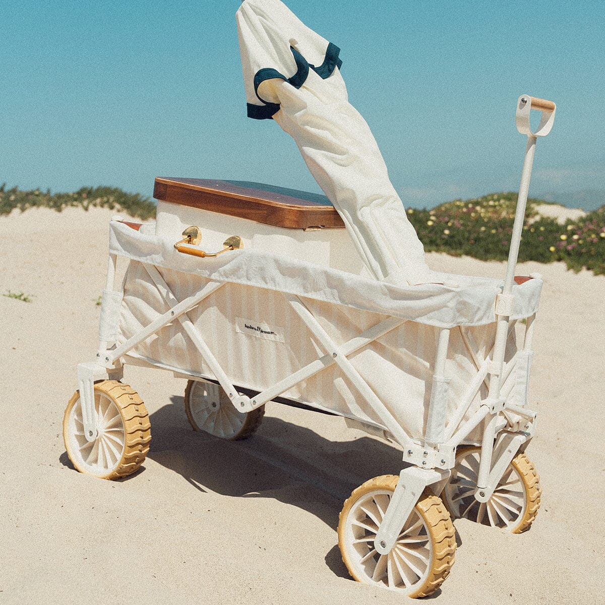 The Beach Cart - Monaco Natural Stripe Beach Cart Business & Pleasure Co 