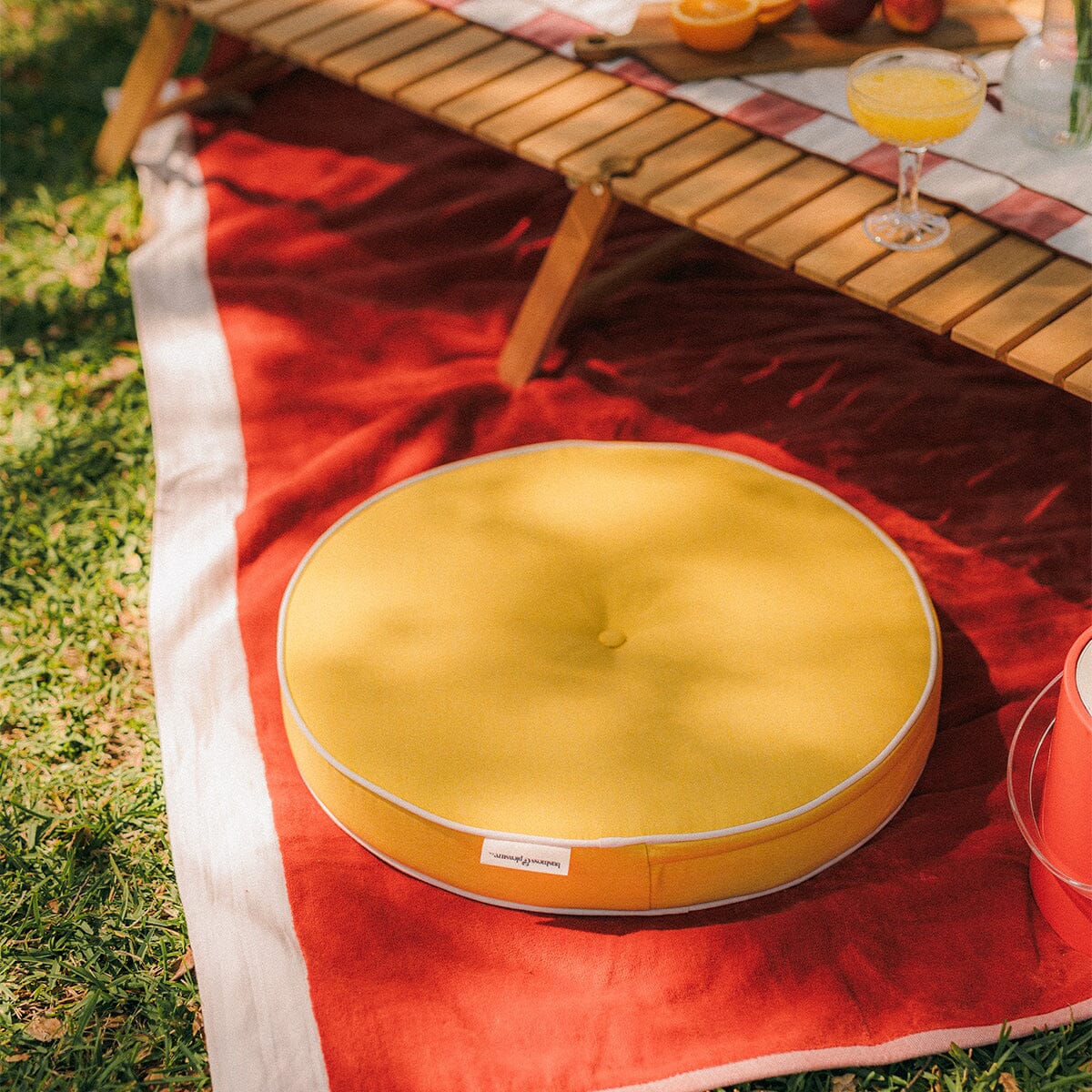 The Circular Pillow - Rivie Mimosa Circular Pillow Business & Pleasure Co. 