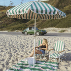 The Club Umbrella - Bistro Green Stripe Club Umbrella Business & Pleasure Co. 
