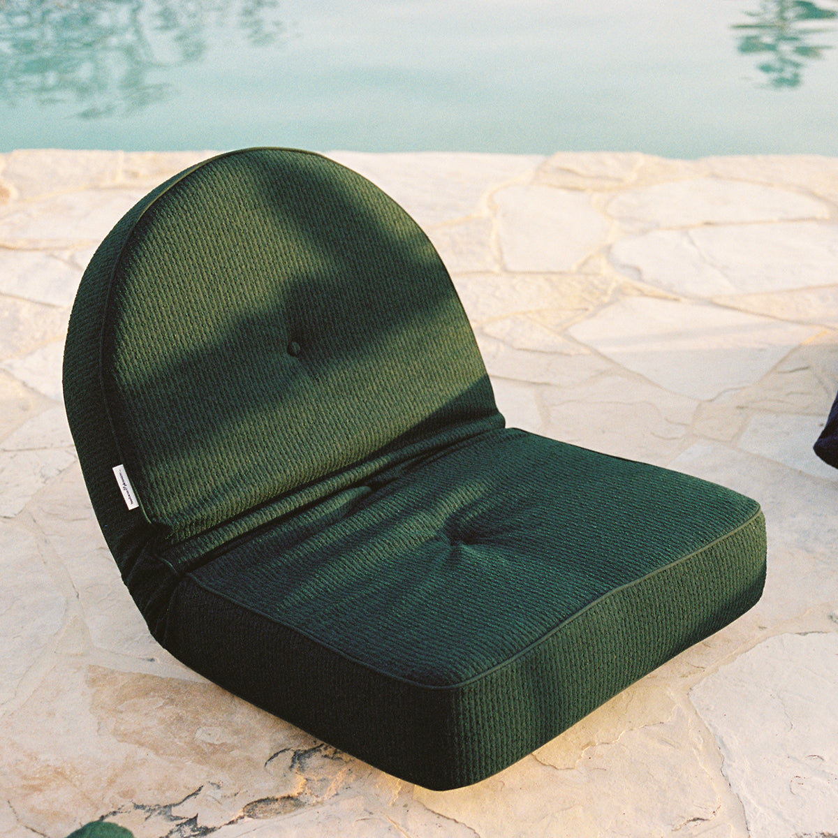 The Reclining Pillow Lounger - Corduroy Green Reclining Lounger Business & Pleasure Co. 