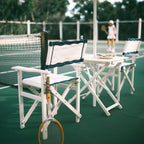 The Tall Folding Table - Antique White Tall Folding Table Business & Pleasure Co 