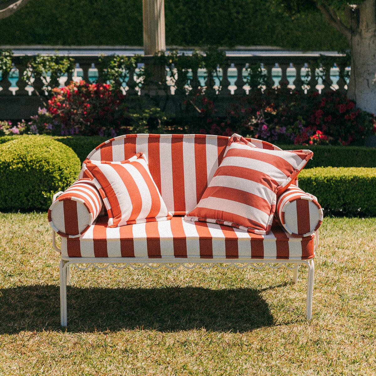 The Euro Throw Pillow - Crew Le Sirenuse Stripe Euro Throw Pillow Business & Pleasure Co. 