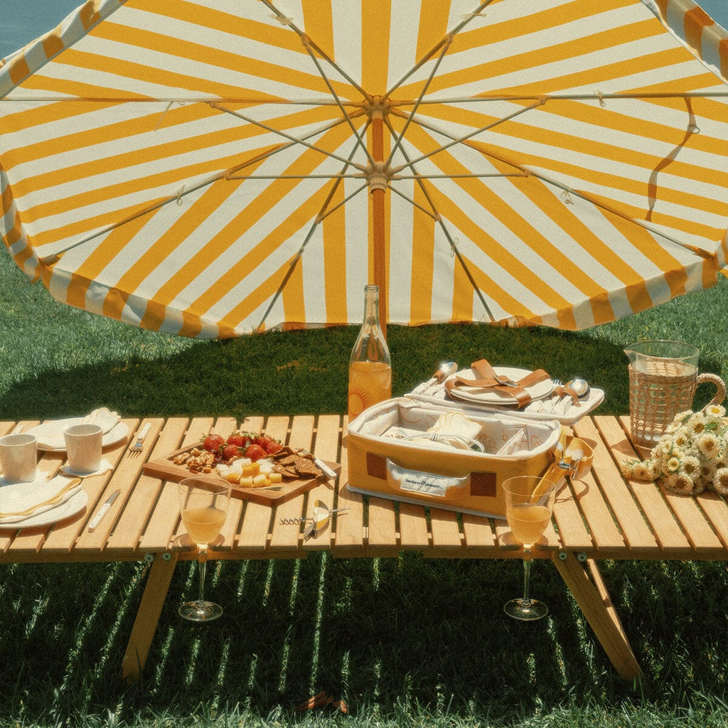 The Long Folding Table - Teakwood Long Folding Table Business & Pleasure Co. 