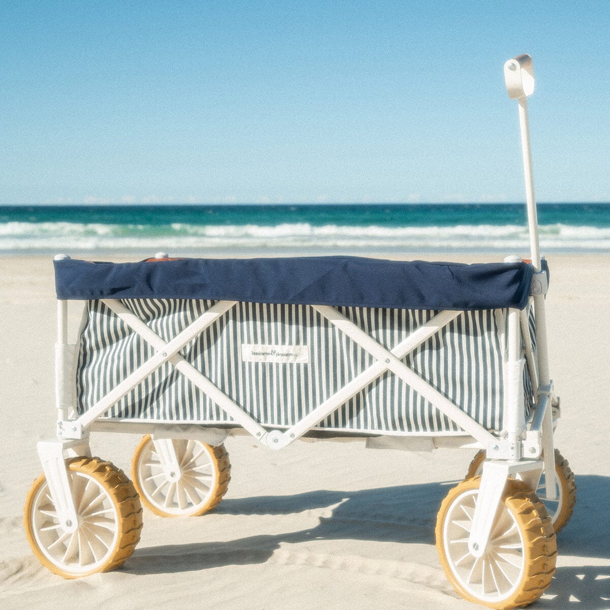 The Beach Cart - Laurens Navy Stripe Beach Cart Business & Pleasure Co 