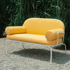 The Al Fresco Love Seat Cushion Cover Set - Rivie Mimosa Al Fresco Love Seat Cushion Set Business & Pleasure Co. 