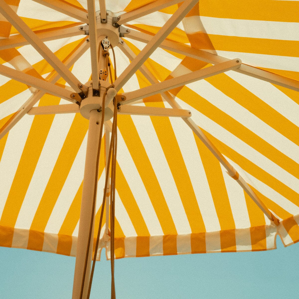 The Market Umbrella - Crew Mimosa Yellow Stripe Market Umbrella Business & Pleasure Co. 