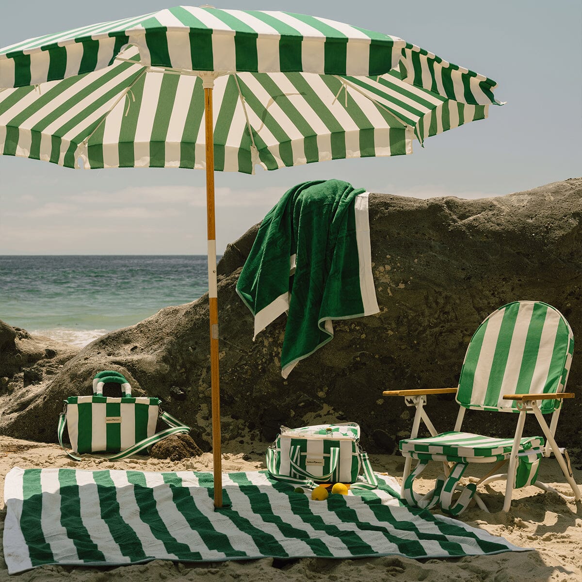 The Pam Chair - Crew Canyon Green Stripe Pam Chair Business & Pleasure Co. 
