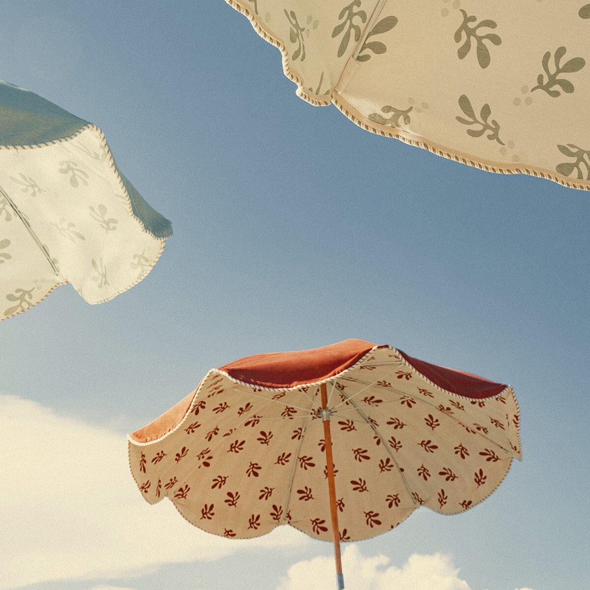 The Premium Beach Umbrella - Terracotta Red Premium Beach Umbrella Business & Pleasure Co. 