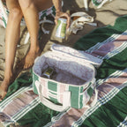 The Premium Cooler Bag - Bistro Green Stripe Premium Cooler Business & Pleasure Co. 