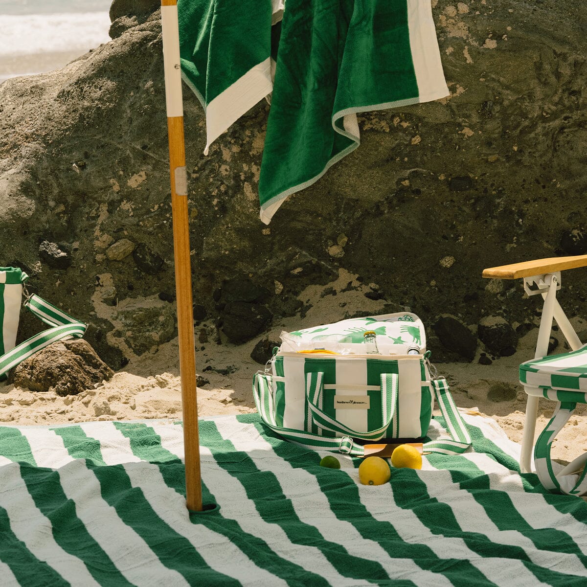 The Premium Cooler Bag - Crew Canyon Green Stripe Premium Cooler Business & Pleasure Co. 