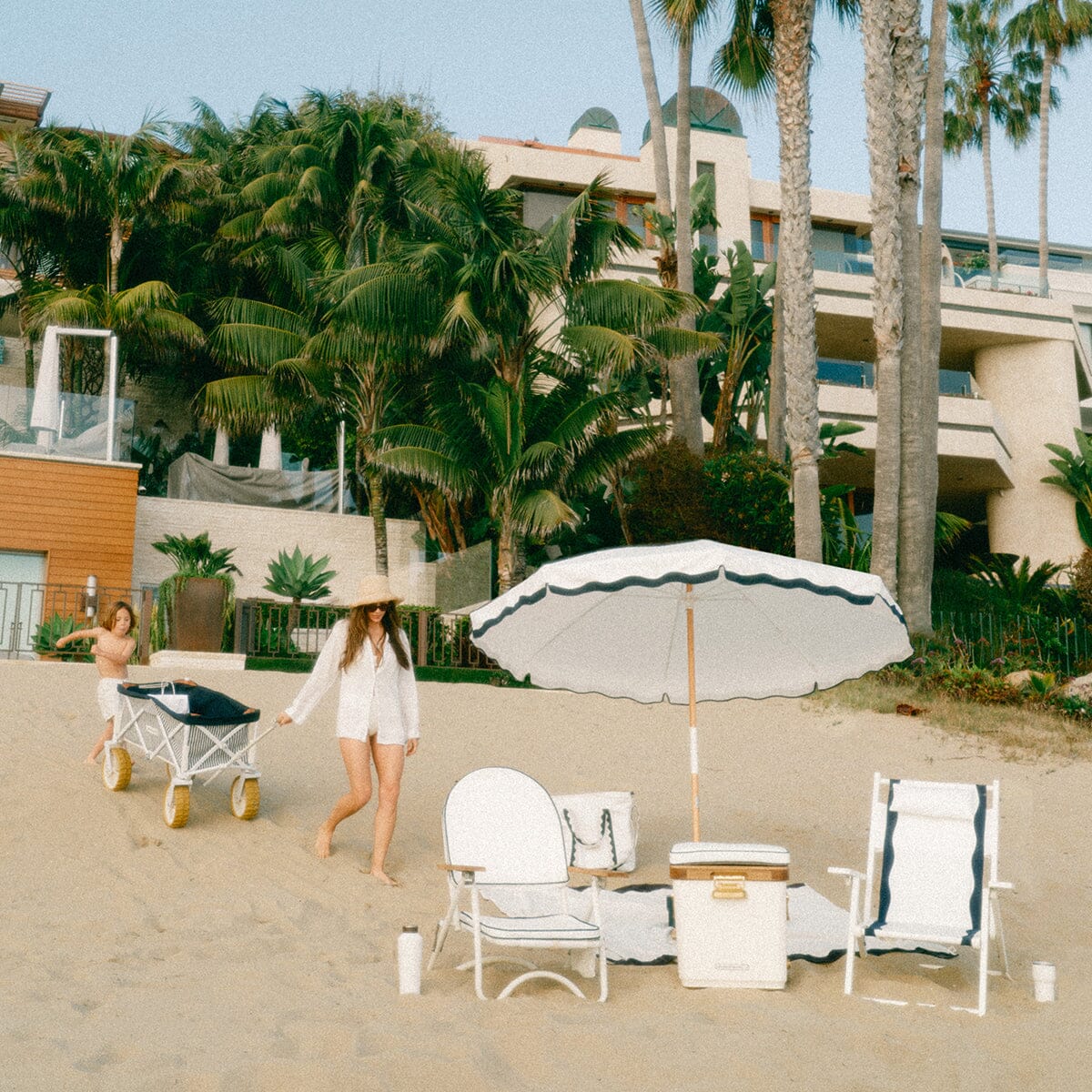 The Premium Cooler Tote Bag - Rivie White Cooler Tote Business & Pleasure Co. 