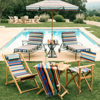 The Directors Chair - Table Height - Market Stripe Directors Chair Business & Pleasure Co. 