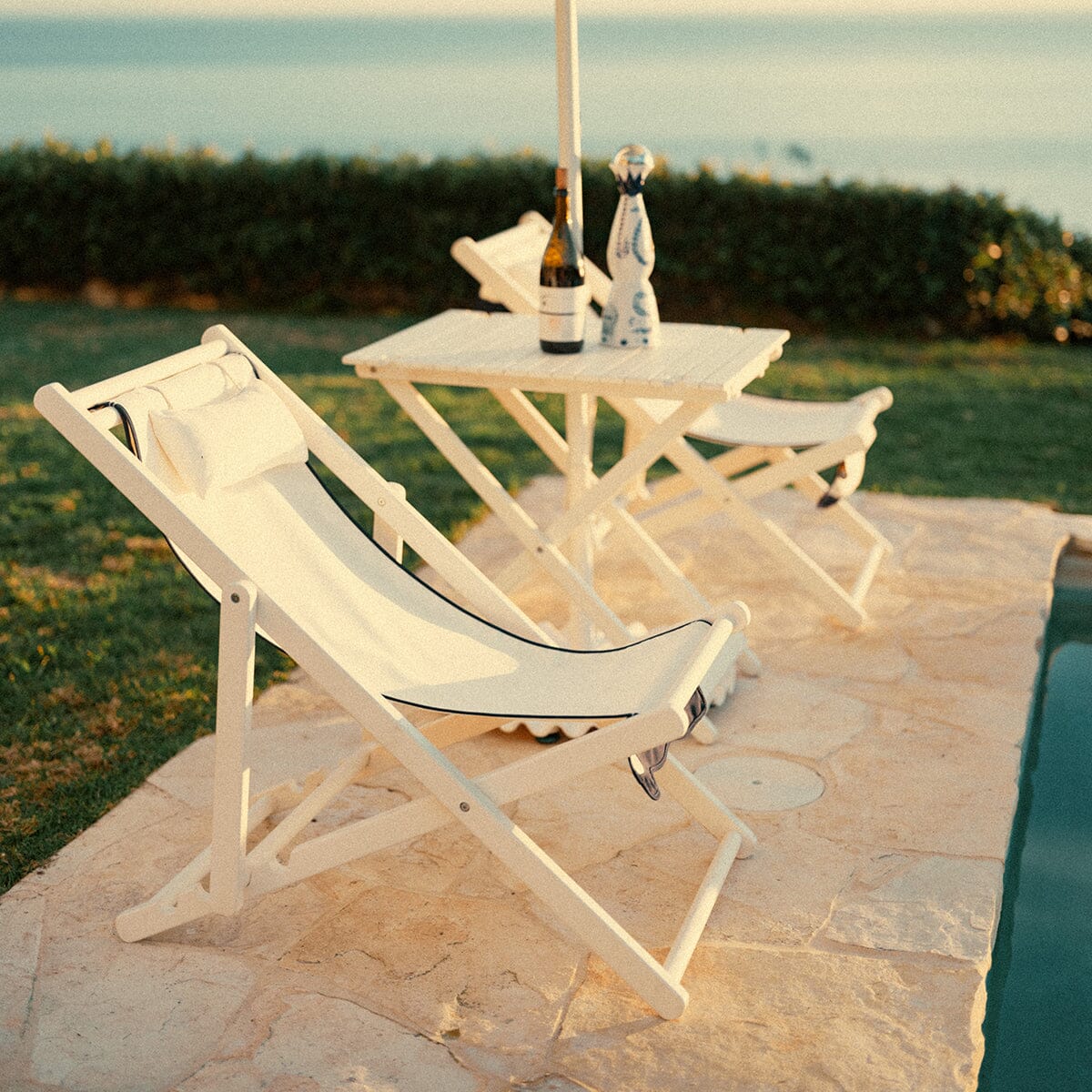 The Sling Chair - Rivie White Sling Chair Business & Pleasure Co 