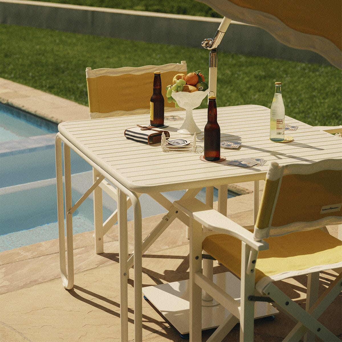 The Sunliner Card Table - Antique White Sunliner Card Table Business & Pleasure Co. 