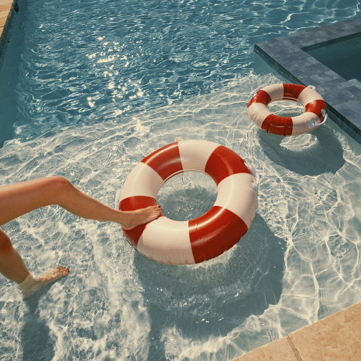 The Classic Pool Float - Small - Rivie Pink Pool Float Business & Pleasure Co. 