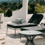 The Al Fresco Sun Lounger - Vintage Black Al Fresco Sun Lounger Business & Pleasure Co 