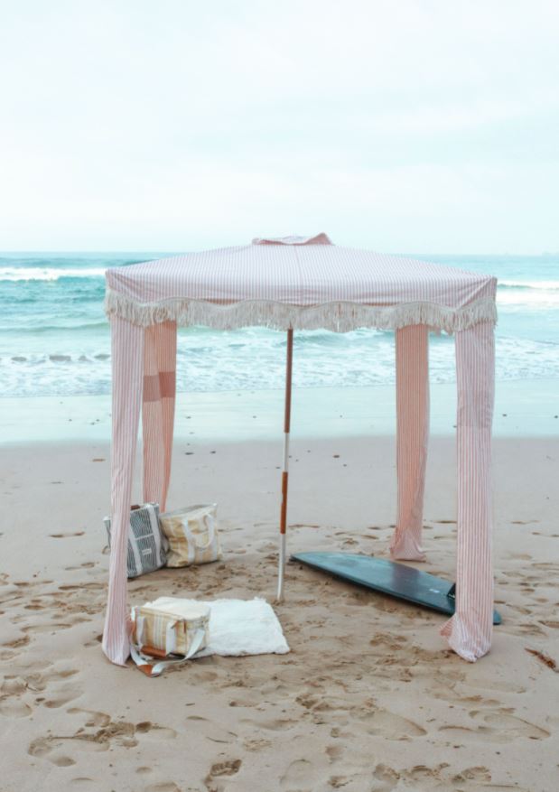 The Premium Cabana - Lauren's Pink Stripe Premium Cabana Business & Pleasure Co 
