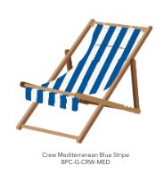 The Sling Chair - Crew Mediterranean Stripe Sling Chair Business & Pleasure Co. 