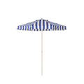The Terrace Umbrella in Crew Mediterranean Blue Stripe by Business & Pleasure Co. - 7' Span