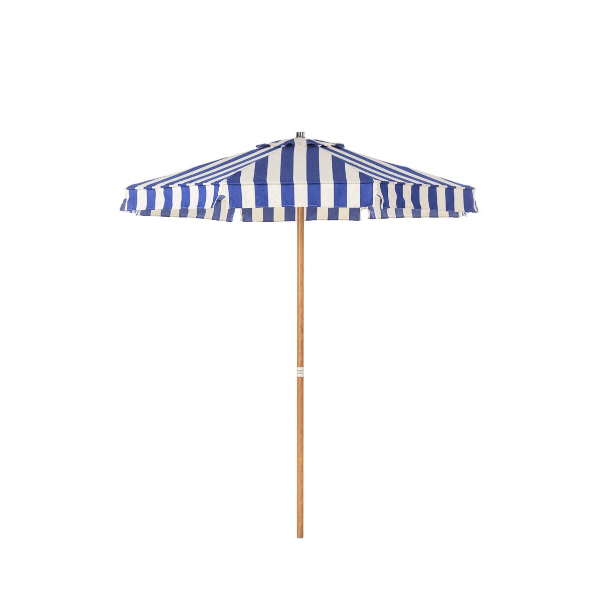 The Terrace Umbrella in Crew Mediterranean Blue Stripe by Business & Pleasure Co. - 7' Span