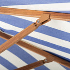 The Terrace Umbrella in Crew Mediterranean Blue Stripe by Business & Pleasure Co. - Detail Shot