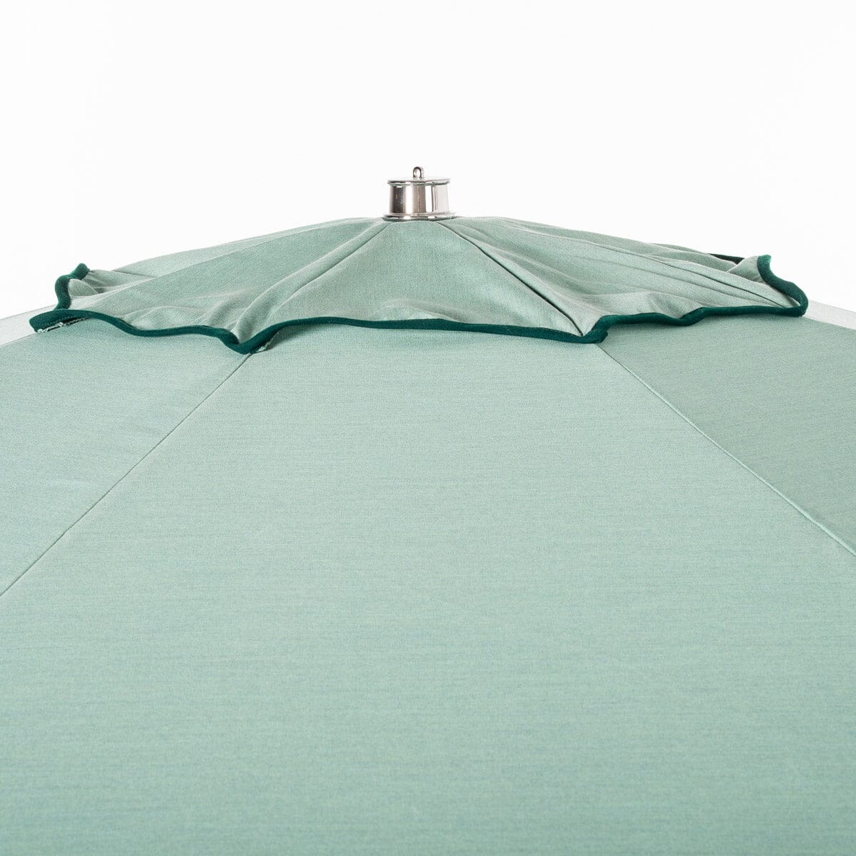 Terrace Umbrella in Rivie Green | Antique White Frame Terrace Umbrella Kit Business & Pleasure Co. 
