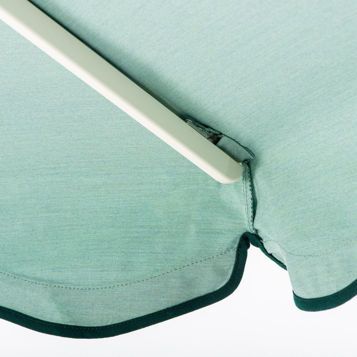 Terrace Umbrella in Rivie Green | Antique White Frame Terrace Umbrella Kit Business & Pleasure Co. 