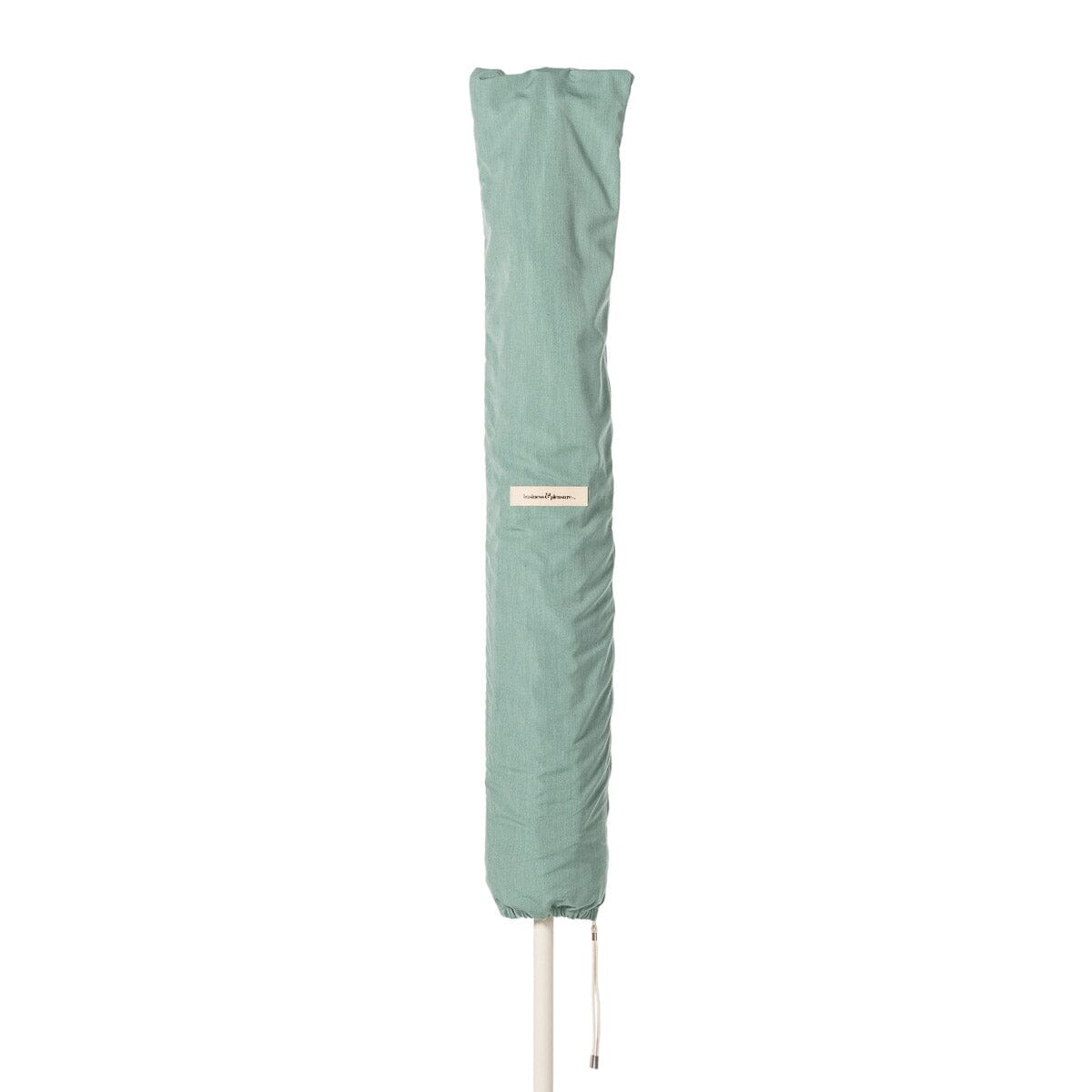Terrace Umbrella in Rivie Green | Antique White Frame Terrace Umbrella Kit Business & Pleasure Co. 