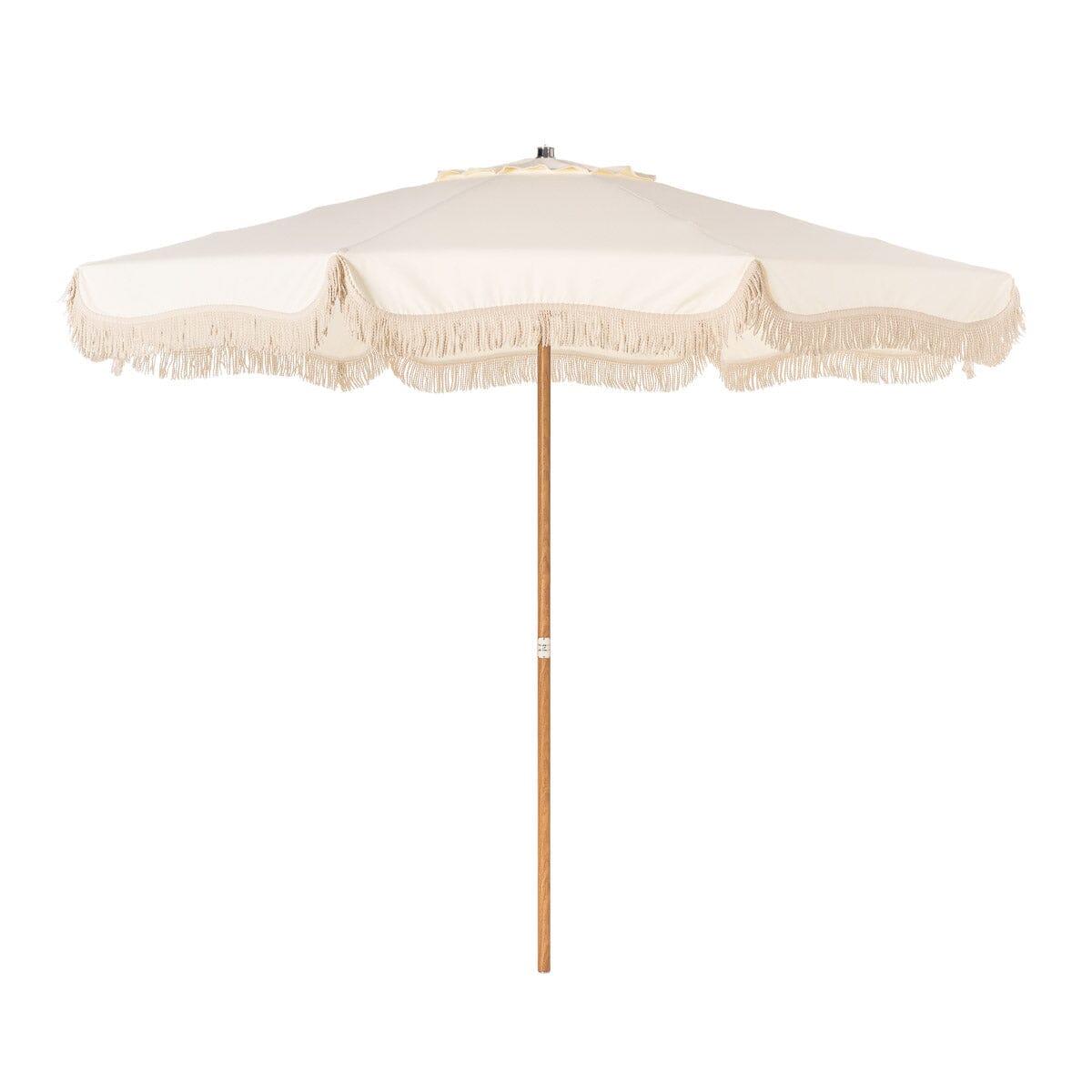 The Terrace Umbrella Business & Pleasure Co. Antique White Teakwood 