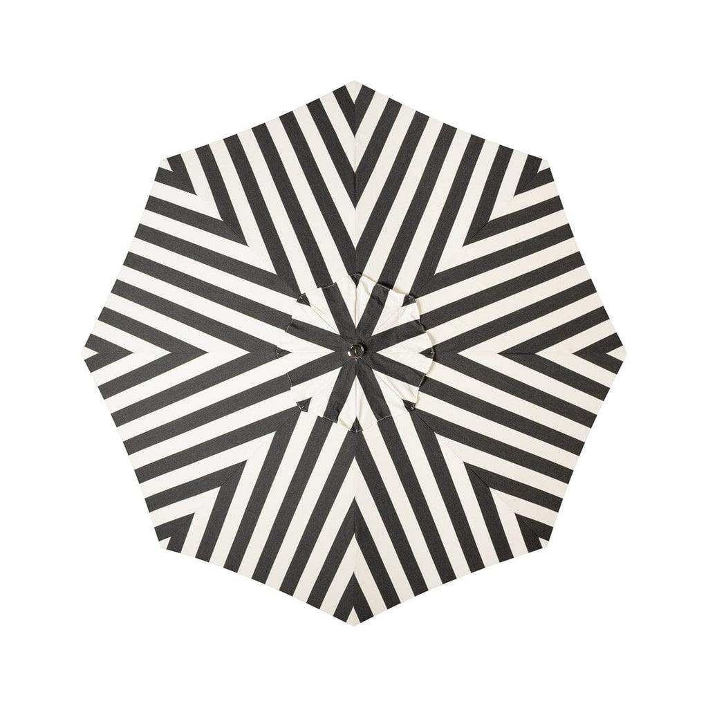 The Terrace Umbrella in Crew Vintage Black Stripe by Business & Pleasure Co. - 7' Span