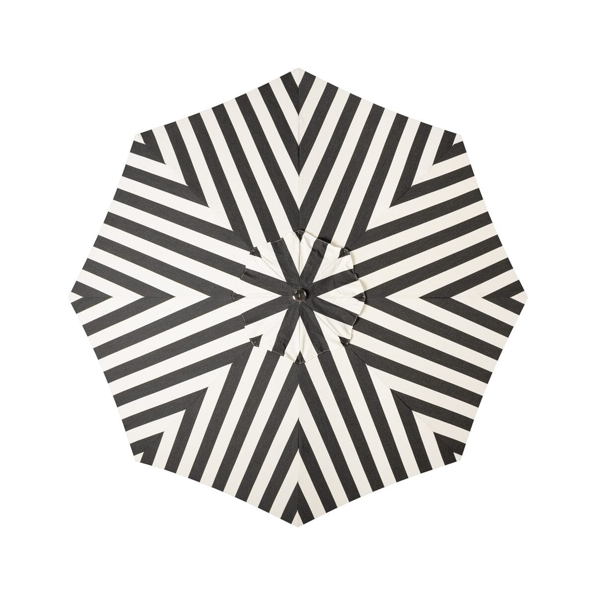 The Terrace Umbrella in Crew Vintage Black Stripe by Business & Pleasure Co. - 7' Span