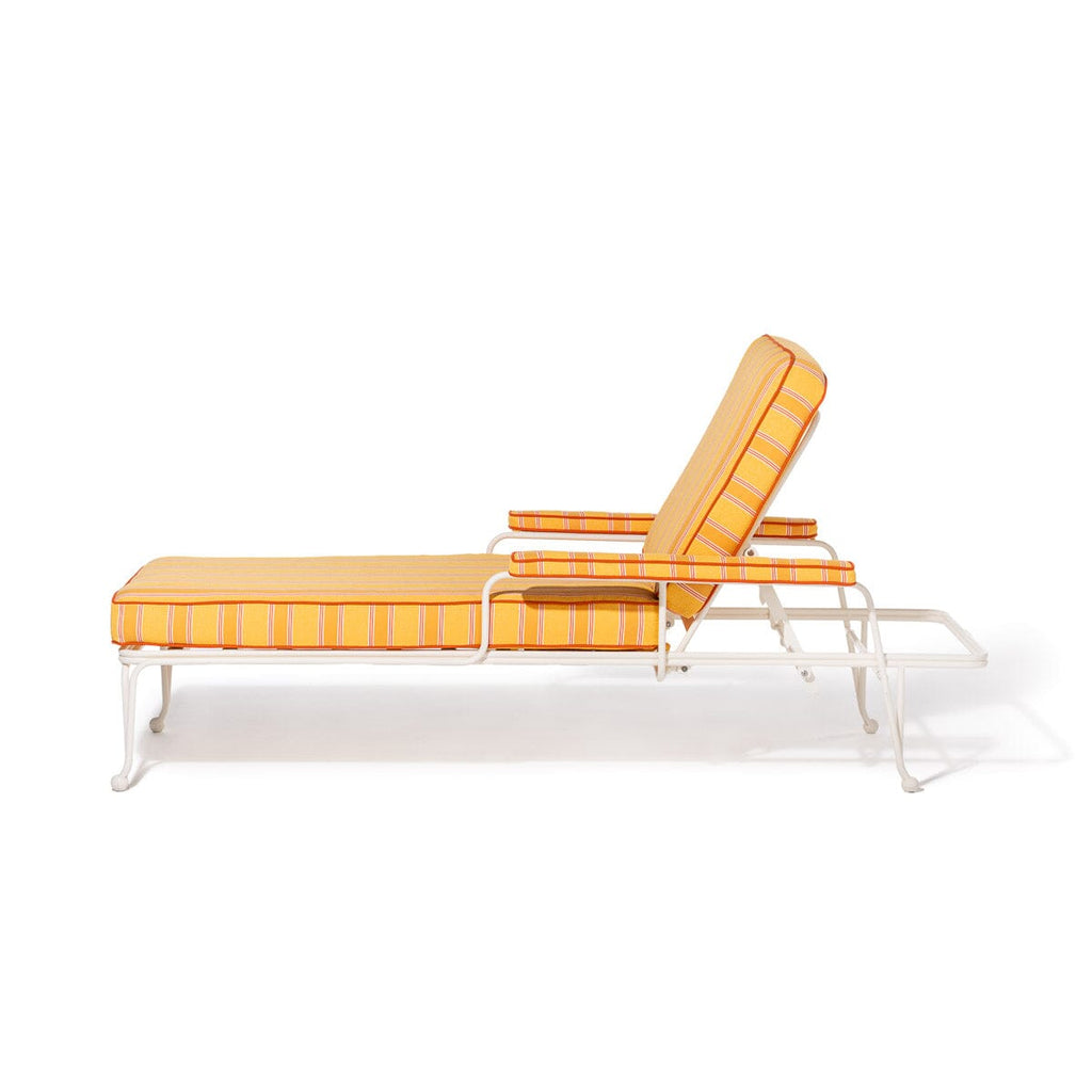 Waterhouse Sun Lounger in Bistro Papaya Stripe | Bistro Papaya Stripe Waterhouse Sun Lounger Kit Business & Pleasure Co. 