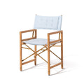 The WES Directors Chair Wes Director Chair Kit Business & Pleasure Co. Sky Blue Teakwood 