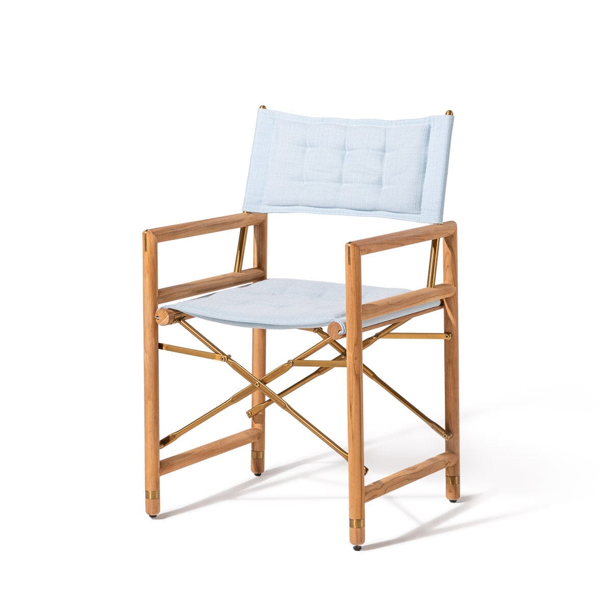 Product image of The WES Directors Chair Wes Director Chair Kit Business & Pleasure Co. Sky Blue Teakwood 