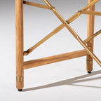 The WES Directors Chair in Sky Blue | Teakwood Gold Frame Wes Director Chair Kit Business & Pleasure Co. 