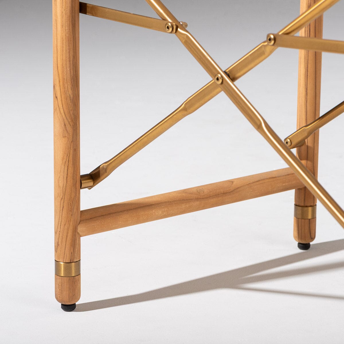 The WES Directors Chair in Sky Blue | Teakwood Gold Frame Wes Director Chair Kit Business & Pleasure Co. 